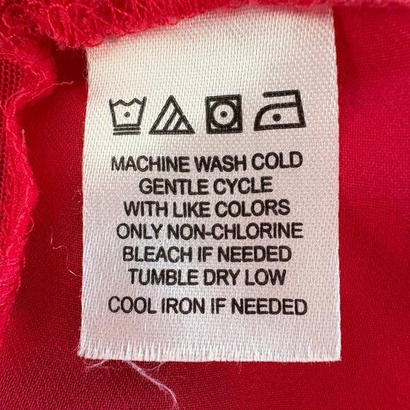 9Os Y2K Babydoll Slip Dress Women’s M Sheer Mini Red Floral Fairy Whimsigoth - Picture 11 of 14